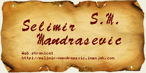Selimir Mandrašević vizit kartica